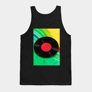 Retro Vinyl Record Colorful Tank Top